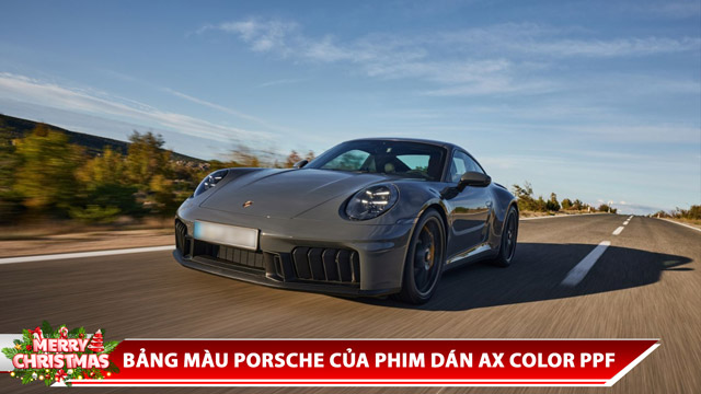 AX FILM CẬP NHẬT BẢNG MÀU XE PORSCHE CHO PHIM DÁN AX COLOR PPF